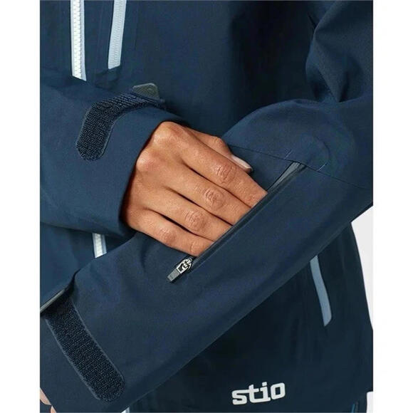 $465 Womens Stio Environ Jacket Full Zip Hooded Mountain Shadow Blue Size XL - Picture 5 of 9